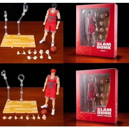 Anime Slam Dunk Sakuragi Hanamichi Rukawa Maple PVC Action Figure Collection Model GT GREAT Gift Toys Doll