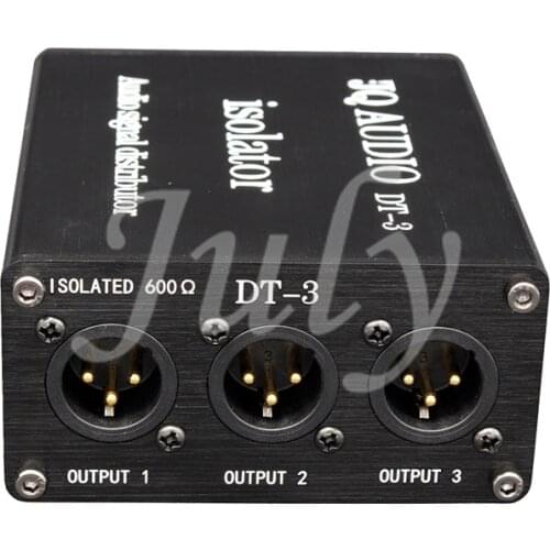 JQAUDIO DT-3 Audio Splitter Audio Split Audio Isolator 1 In 4 Out Splitter