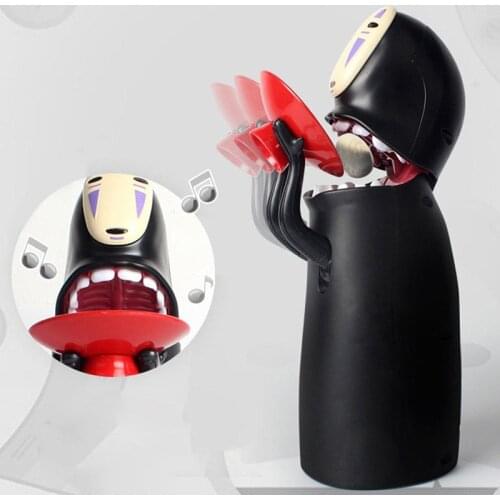 Hot Sale Spirited Away Kaonashi No-Face Piggy Bank Toy Automatic Eaten Coin Bank Miyazaki Hayao Chihiro Design Christmas Present