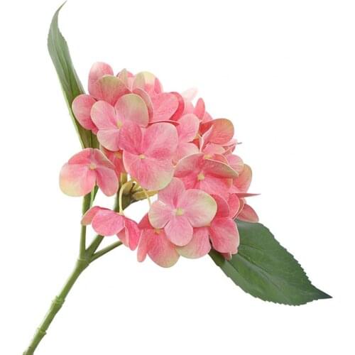 Creative Simulation Flower Vivid No Withering 8 Colors 3D Fake Hydrangea Flower for Home Festival Decor
