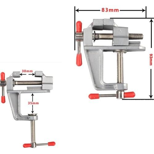 Hot Aluminium Alloy Table Bench Clamp Vise Mini Bench Vise Table Screw Vise for DIY Craft Mold Fixed Repair Tool