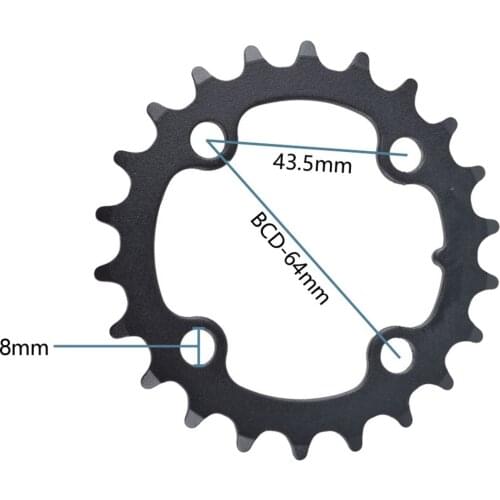HOT Bicycle Chainwheel Chainring MTB Mountain Bike Bicycle 7/8/9 Speed 22T BCD 64mm Repair Chain Ring