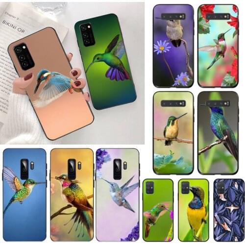Cute Hummingbird Bird Phone Case For Samsung Galaxy S21 Plus Ultra S20 FE M11 S8 S9 plus S10 5G lite 2020