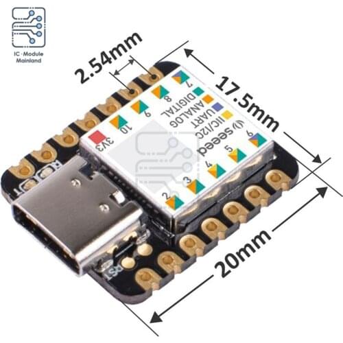 SAMD21 USB Type-c Cortex M0+ Nano 48MHZ Microcontroller Module with SPI Interface for Arduino IoT System Development Tool