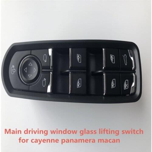 Main driving window glass lifting switch for Porsche cayenne macan panamera , The glass lifting control button 7PP959858AF DML