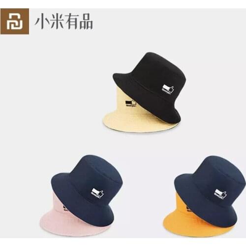 Youpin Fisherman Hat Double-side Unisex Foldable Bucket Hat Sun Hat Fashion Reversible Cotton Outdoor Beach Cap Men Woman Hat