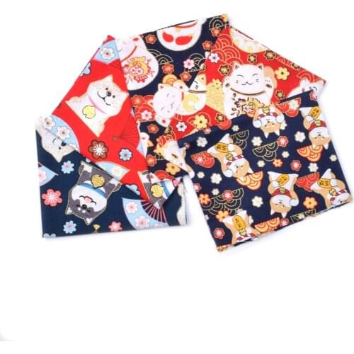 DIY 5pcs/lots 20x25cm Zephyr Cat Pattern 100% Cotton Pur-cut Patchwork Fabric Bundle Sewing Quilting Crafts for Handmade