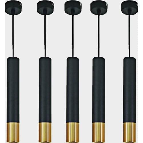 Pode ser escurecido led lâmpada pingente longo tubo lâmpada ilha da cozinha sala de jantar loja barra decoração cilindro tubo lu