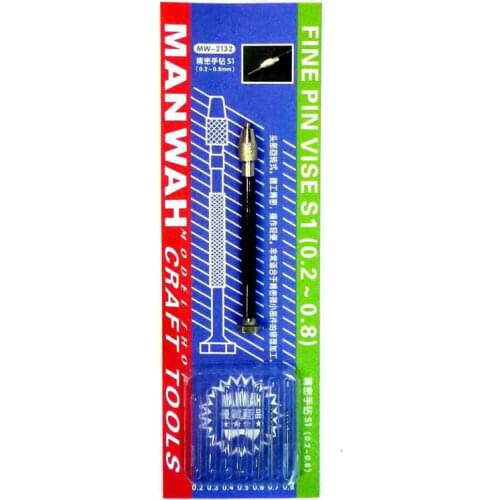 WANWAH MW-2132 Model Tools Precision Drill S1 with 7 Drill Bits (0.2~0.8mm)
