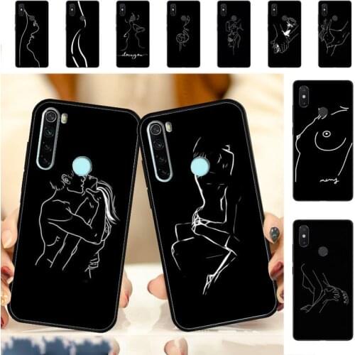 YNDFCNB Kiss Rose Sex Girl Body Art Phone Case for Redmi Note 8 7 9 4 6 pro max T X 5A 3 10 lite pro