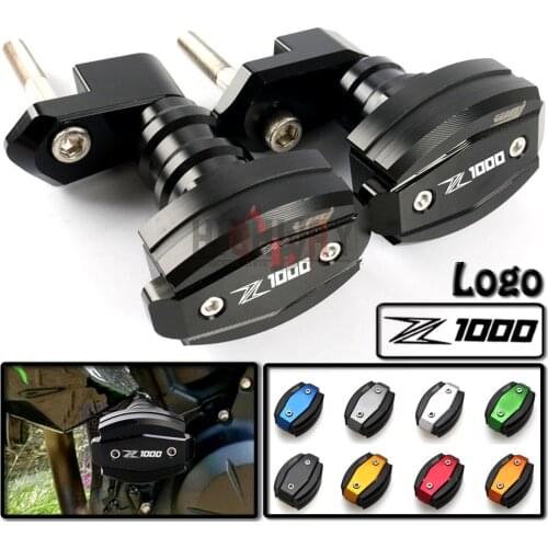 Motorcycle CNC Falling Protection Frame Slider Fairing Guard Crash Pad Protector Fit KAWASAKI Z1000 2010-2019