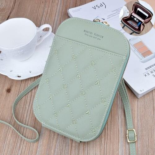 2021 Women Wallet Brand Cell Phone Wallet Big Card Holders Wallet Handbag Purse Clutch Messenger Shoulder Straps Bag