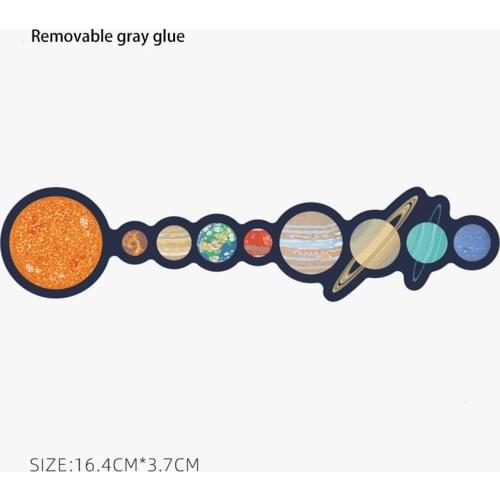 1PCS Waterproof Label Sticker Solar System Stickers Suitcase Decals for Water Bottle Laptops Cars Luggages DIY Decoration Label