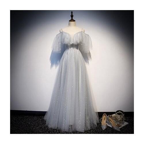 100%real light grey sequin ruffle long dress medieval dress Renaissance gown Sissi princess Cosplay Victorian/Marie Belle Ball