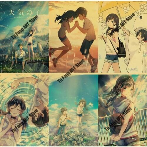 DIY 5D Diamond Painting Full Round Mosaic Weathering with You Amanohina Anime Diamond Embroidery Picture Home Decoration