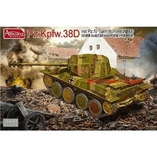 Amusing Hobby 35A019 1/35 Pz.Kpfw.38D mit Pz.IV Tum 8cm PAW 600