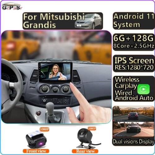 Autoradio Touchscreen Multimedia Car Radio Video Player For Mitsubishi Grandis 1 2003 – 2011 Android 11 Navigation GPS Stero