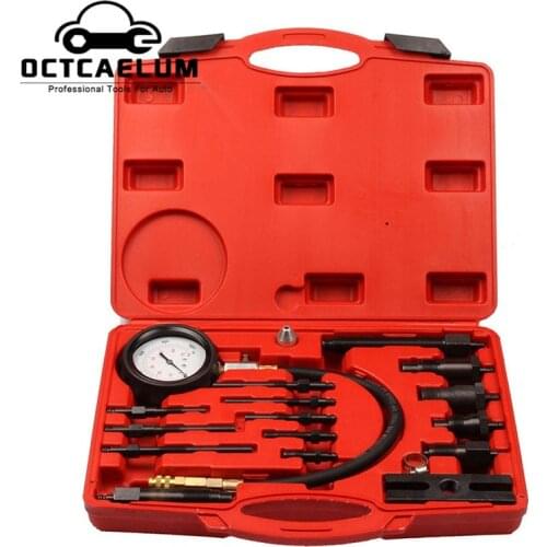Car Diesel Engine Cylinder Presssure Diagnostic Tester Tool Auto Compression Detector Tool Kit ST0128