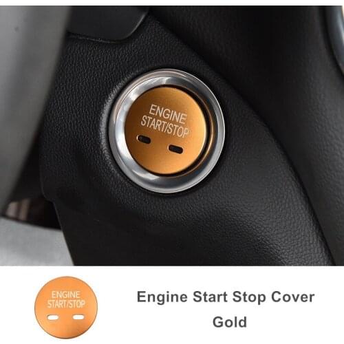 Car Engine Start Stop Button Ring Keyless Start Button Decoration Covers Car styling For Chevrolet Equinox Cadillac XT5 MG6