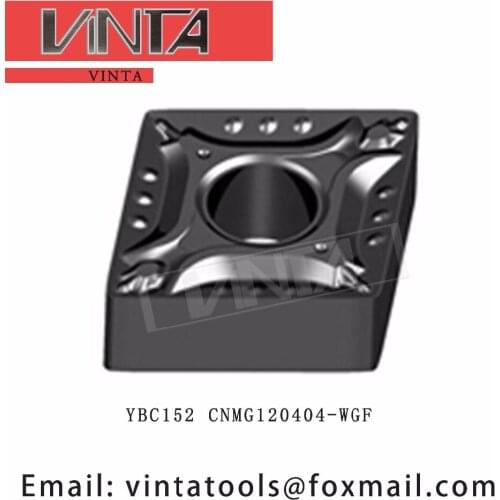Free shipping high quality 10pcs/lots YBC152 CNMG120404-WGF cnc carbide turning inserts cutting blade tools