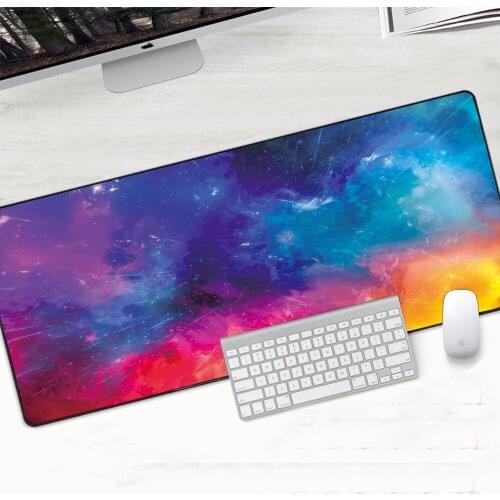 Colorful Art Natural Rubber Waterproof Large Gaming Mouse Pad Carpet Gamer Mat Grande XL Computer Mousepad Game Desk Play Pad