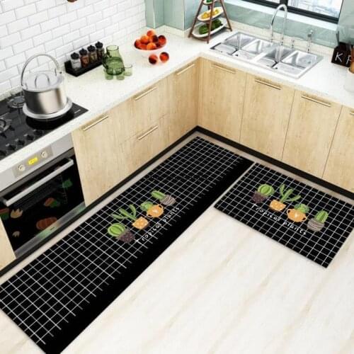 Long Kitchen Mat Floor Carpet Bedroom Balcony Absorbent Living Room Mats Modern Non-Slip Kitchen Rug Home Entrance Doormat