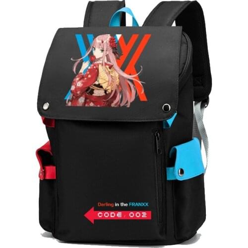 Unisex Anime Cartoon Cos DARLING in the FRANXX HIRO 02 ICHIGO Travel Rucksack Casual Schoolbag Student Backpacks