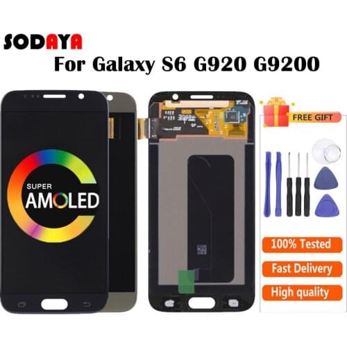 G920F LCD For Samsung Galaxy S6 LCD G920 G9200 G920F G920A G920I LCD Display With Touch Screen Digitizer Assembly Free Shipping