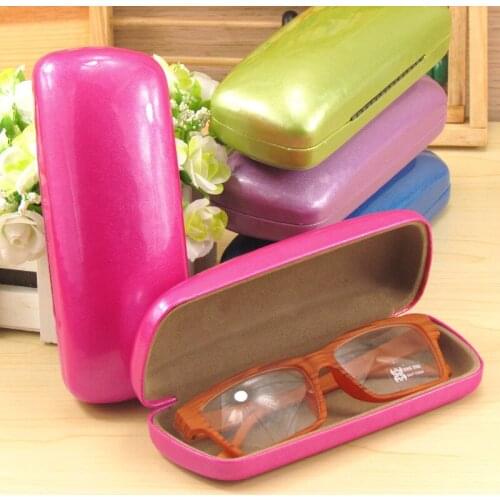 LIUSVENTINA Portable High Quality Cute Cartoon Simple Solid Glasses Box Sunglasses Case Gift for Girls and Friends