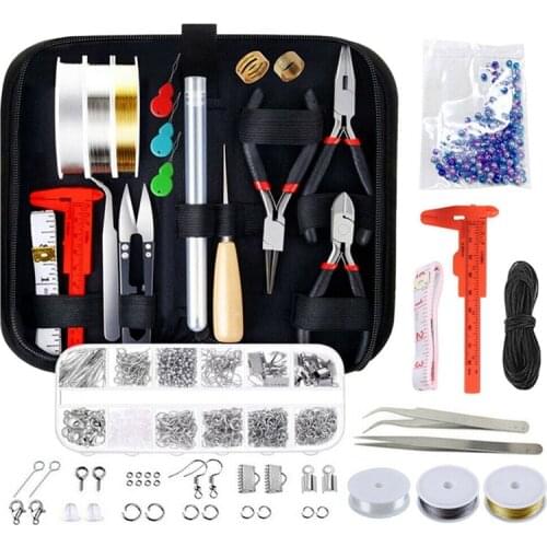 Jewelry Making Supplies Kit, Jewelry Wires and Jewelry Findings for Jewelry Repair Beading, Making Bracelets, Earrings