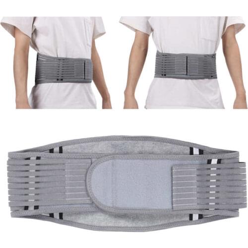 Lower Back Brace Lumbar Support Belt with Reflective Straps for Running Climbing