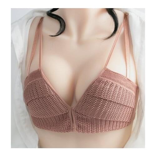 New Fashion Eyelash Women Bra Wireless Hollow Out Sexy Lingerie Push Up Bra Underwear Half Cup Cozy Women Bra