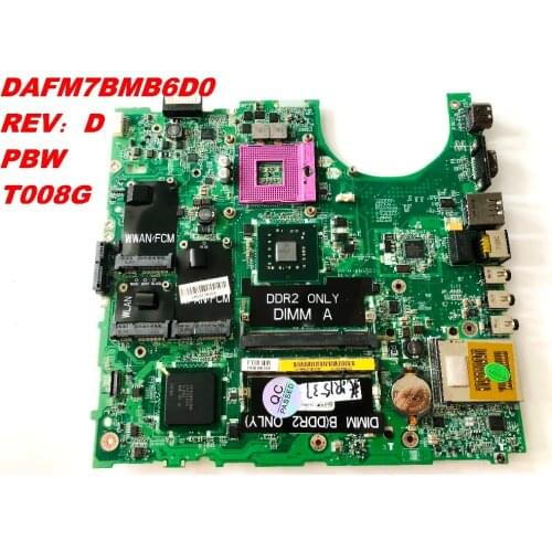 Original for DELL 1537 Motherboard DAFM7BMB6D0 PBW T008G tested good free shipping connectors