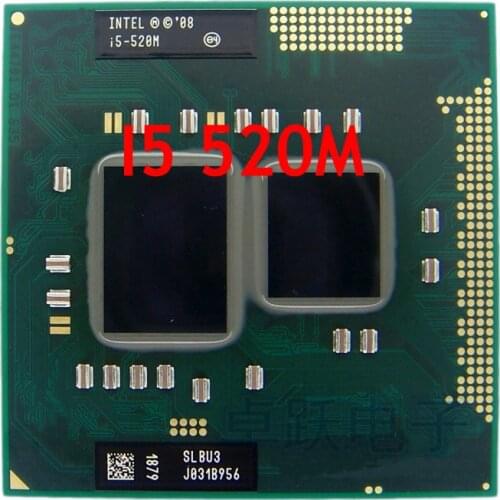 Original Intel core Processor I5 520M 3M Cache 2.4 GHz Laptop Notebook Cpu Processor Free Shipping I5-520M