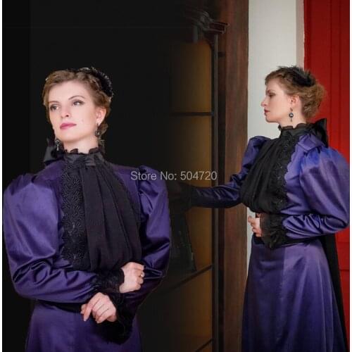 Tailored!NEW Royal 18 Century French Duchess Retro medieval Renaissance Reenactment Theatre Civil war Victorian dress HL-347