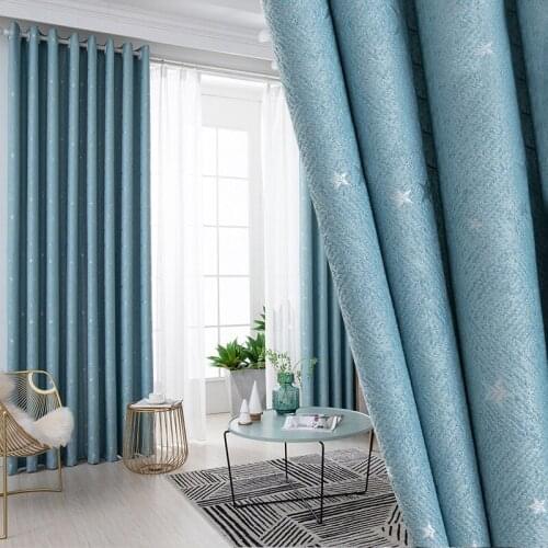 Explosion Simple Hipster Diamond Commission Stars-Duty Light-Blocking Window Shades Sunscreen Living Room Bedroom Windows Drapes