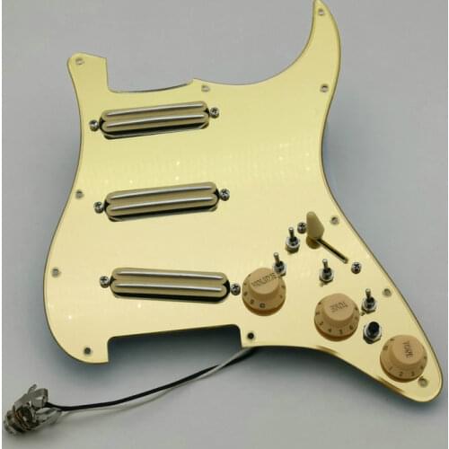 Golden mirror Stratocas Guitar Pickups fully loaded pickguard Humbucker Pickups Multifunctional push-pull single cut switch