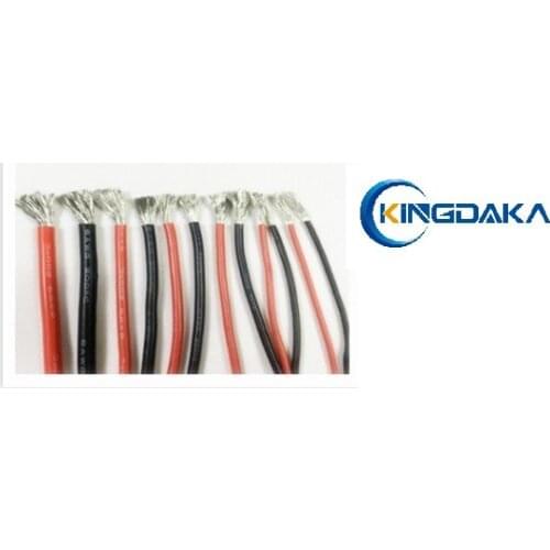 2#/ 4#/ 6# AWG AWG .Silicone Rubber Wire Cable. black. red color