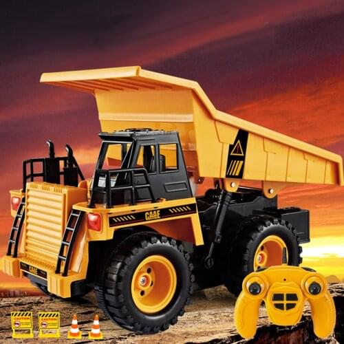 2.4G 1/22 Toy Dump Truck Model 4 Wheel Driver with Sound Car Toy Gifts