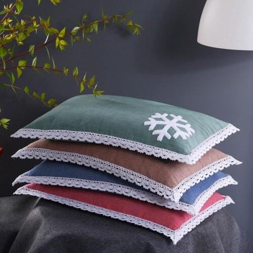 30x50cm 100% Washable Buckwheat Pillow Orthopedic Neck Pillows Cotton Embroidered Washable Cover Kids Children Sleeping Pillow