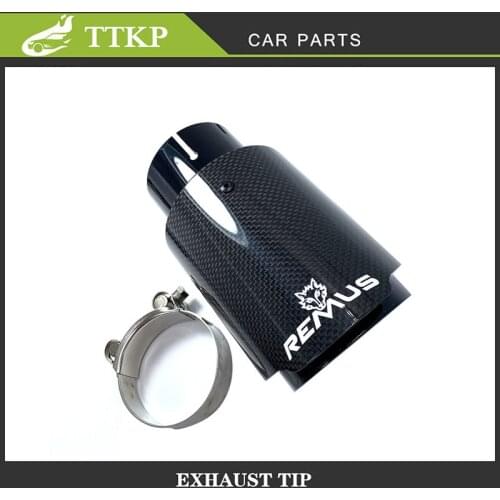 Car universal exhaust tip Remus carbon fiber tailpipe Muffler End Tips 51/54/57/60/63/66/67/70/73/76/80/84mm--76/89/101/114mm