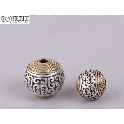 Real 925 Silver Jewelry Beads DIY Jewelry Findings Good Luck Bead Sterling Silver Lucky Symbol Bead Pendant