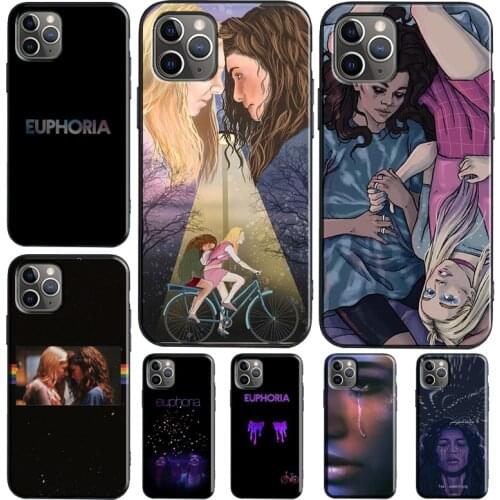 American TV Series Euphoria Case For iPhone 12 mini 11 Pro Max XR X XS Max 6S 7 8 Plus SE 2020 Cover Funda