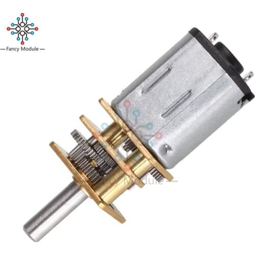 DC 12V 300PRM 600RPM Micro Speed Reduction Gear Motor Metal Gearbox Wheel Shaft