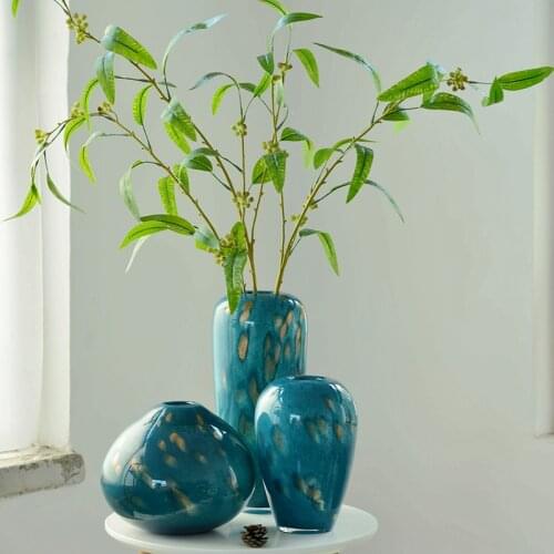 Europe Colored art Glass Vase for wedding decoration home decor Tabletop vases for flowers Styling of mermaid terrarium