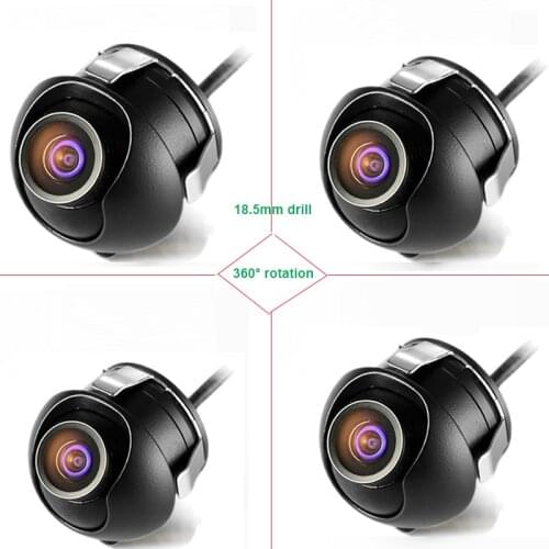 4PCS/Set Night Vision 360 Degree Rotation CCD Universal Car Front/Side/Rear View Reversing Camera For Parking Switch Camera box