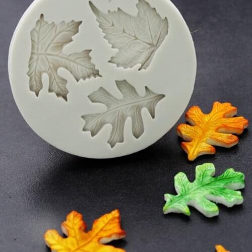 Maple Leaf Cake Decoration Silicone Mold Fondant Cakes Silicone Molds Sugarcrafts Chocolate Baking Tools For Cakes Gumpaste Form