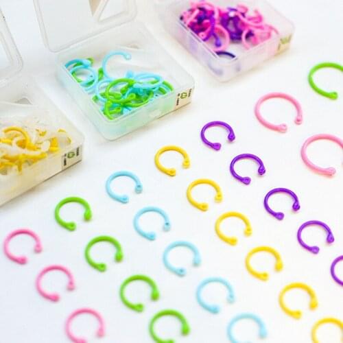 Loose Leaf Ring Colored PP Pages Collection Cell Binding Rings 3Sizes DIY Notebook Accessory