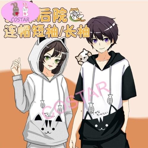 COSTAR Anime Game Neko Atsume Printed Soft Wearing Fashion T-shirt Harajuku Unisex Tees