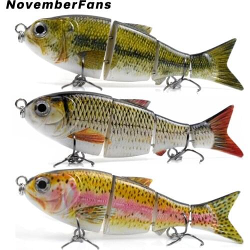 NovemberFans New 4 Jointed Shad Swimbait 11.5cm 27g Metail Link Segment Hard Artificial Baits Bass Trout Fishing Lures Tackle